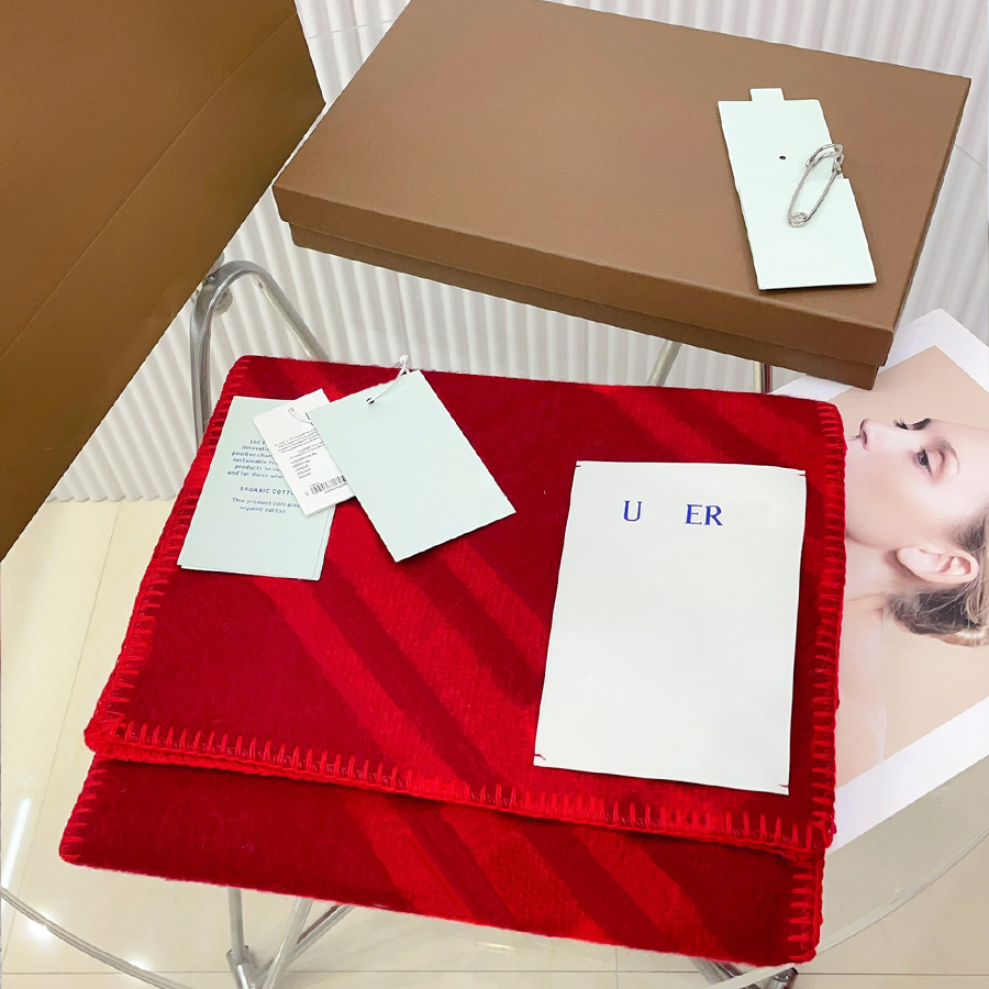 Designer Scarfs Unisex Scarves Elegant Shawl Unisex Collision Color Cashmere Wool Blend Ribbed Edge Reinforced Stitching Fitting Texture Lightweight Practical