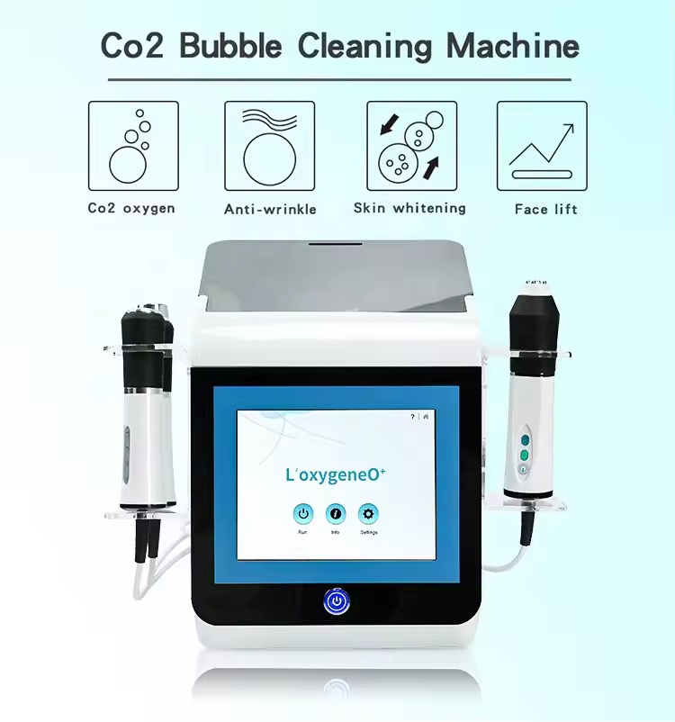 Newest 3 In 1 CO2 Bubble Oxygenation Facial Machine Skin Care Anti Aging Wrinkle Removal Hydra Dermabrasin CO2 Bubble Machine