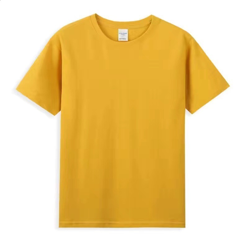 200g Combed Cotton Short Sleeve T-Shirt Summer Mens Loose Simple Round Neck Solid Color Base Shirt Women 220408