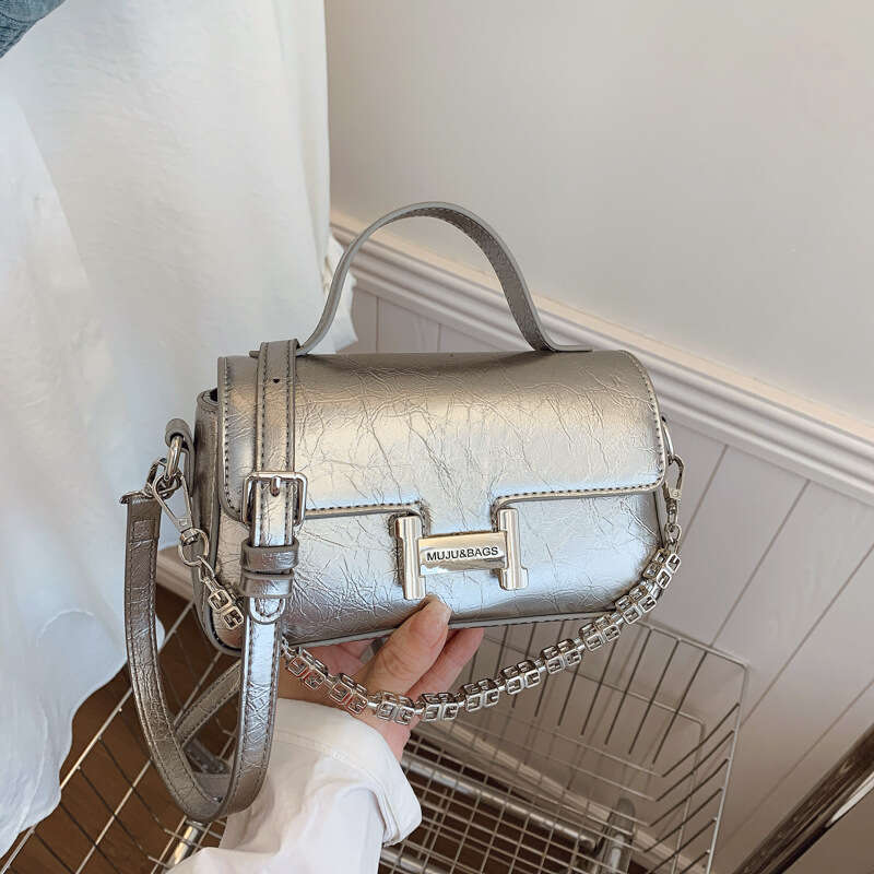 Super Popular for Women 2025 Stylish Small Designer Bags Square Korean Version Fashion Pomeranian High-end Snake Bone Chain Bag