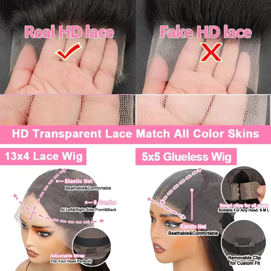 Wave wig Lace Front Human Hair Wig 30 40 Inches Brazilian Water Deep Wave 13x4 HD Lace Frontal Wig Curly Wigs For Women