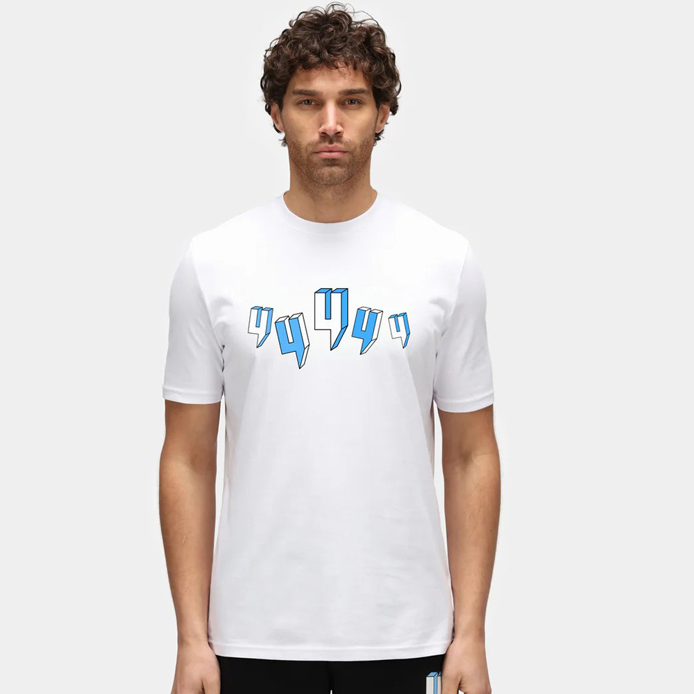 New printed men's 100% cotton short sleeve T-shirt, summer loose casual round neck high-end top, stylish and trendy