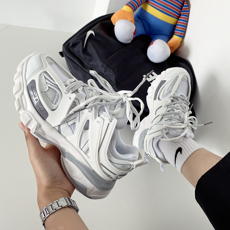 Designer shoes female new style all kinds of thick soled dad shoes Port wind street shot students casual couple sneakers