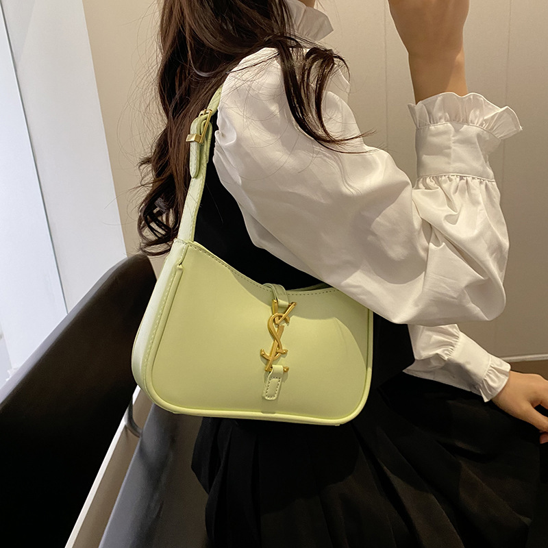 Free shipping designer bags for womens Shoulder white pink green khaki brown New versatile and minimalist baguette shoulder crossbody handbag