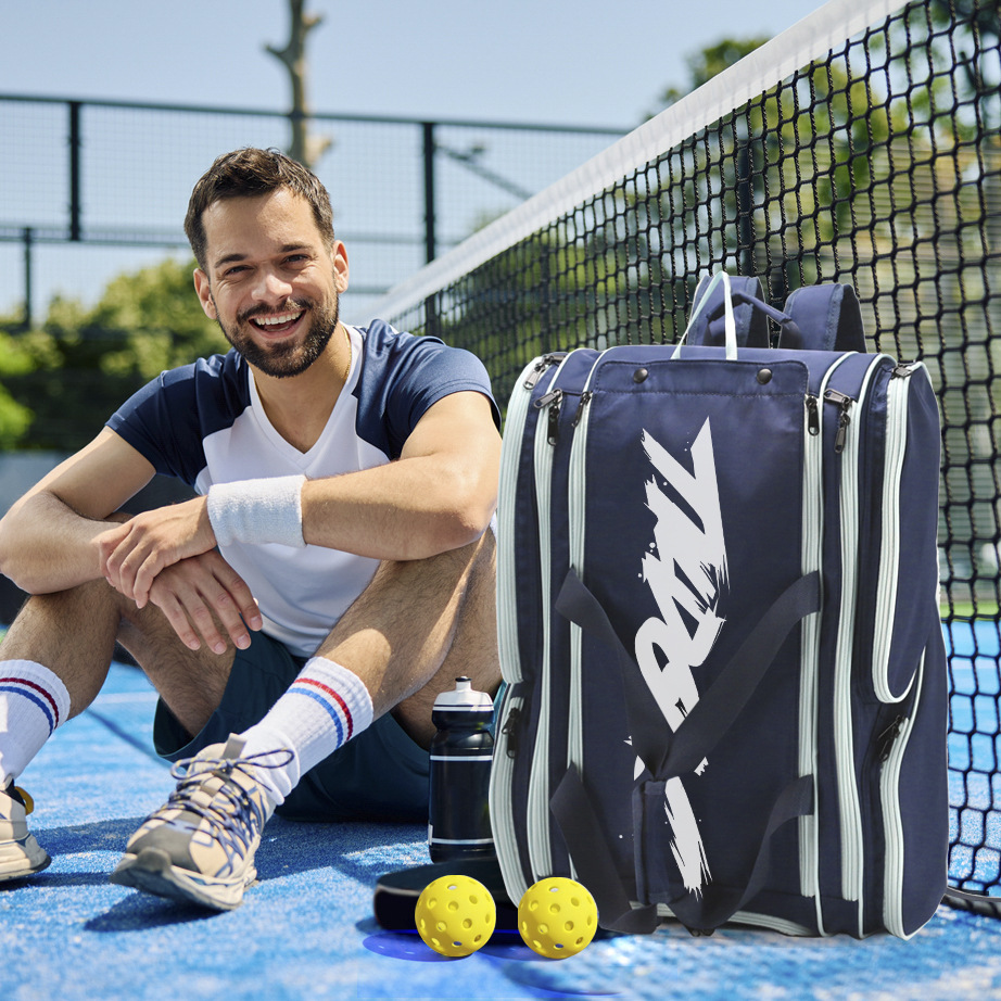 Pickleball Bag - Backpack Duffle Bag for Pickleball Paddles Accessories - Holds 4 Paddles - Includes Fence Hook - Choose from Multiple Colors.
