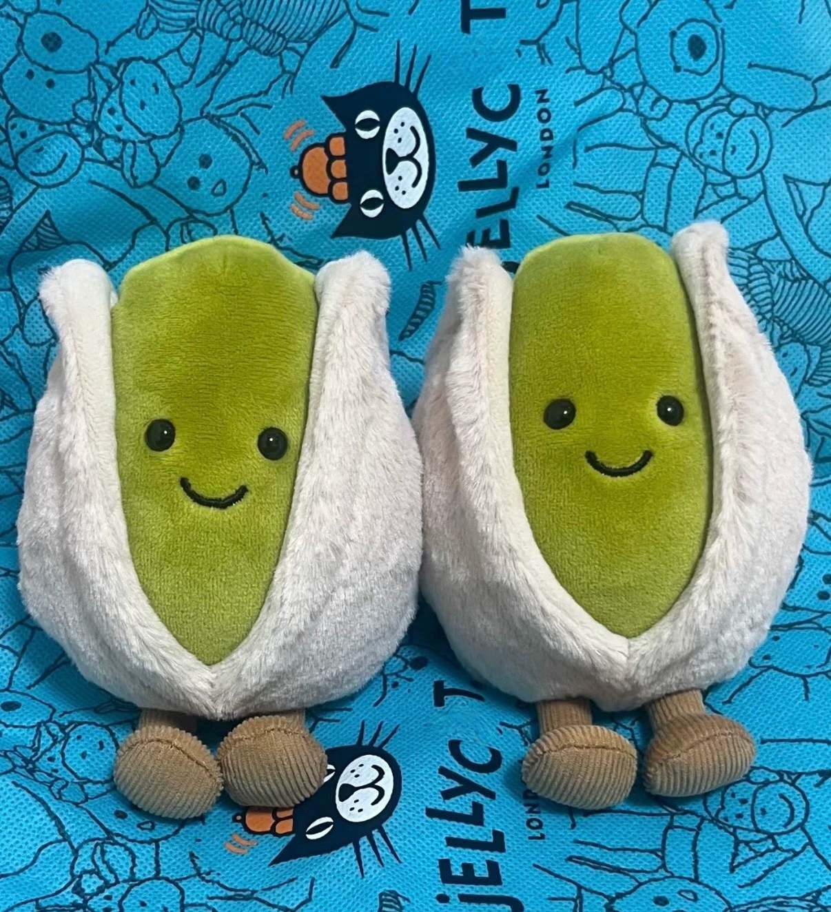 New Jelly cat Amuseables Horatio Pistachio Plush Toy Pistachio Nut Cute Plush Doll Ornament Gift for Friends