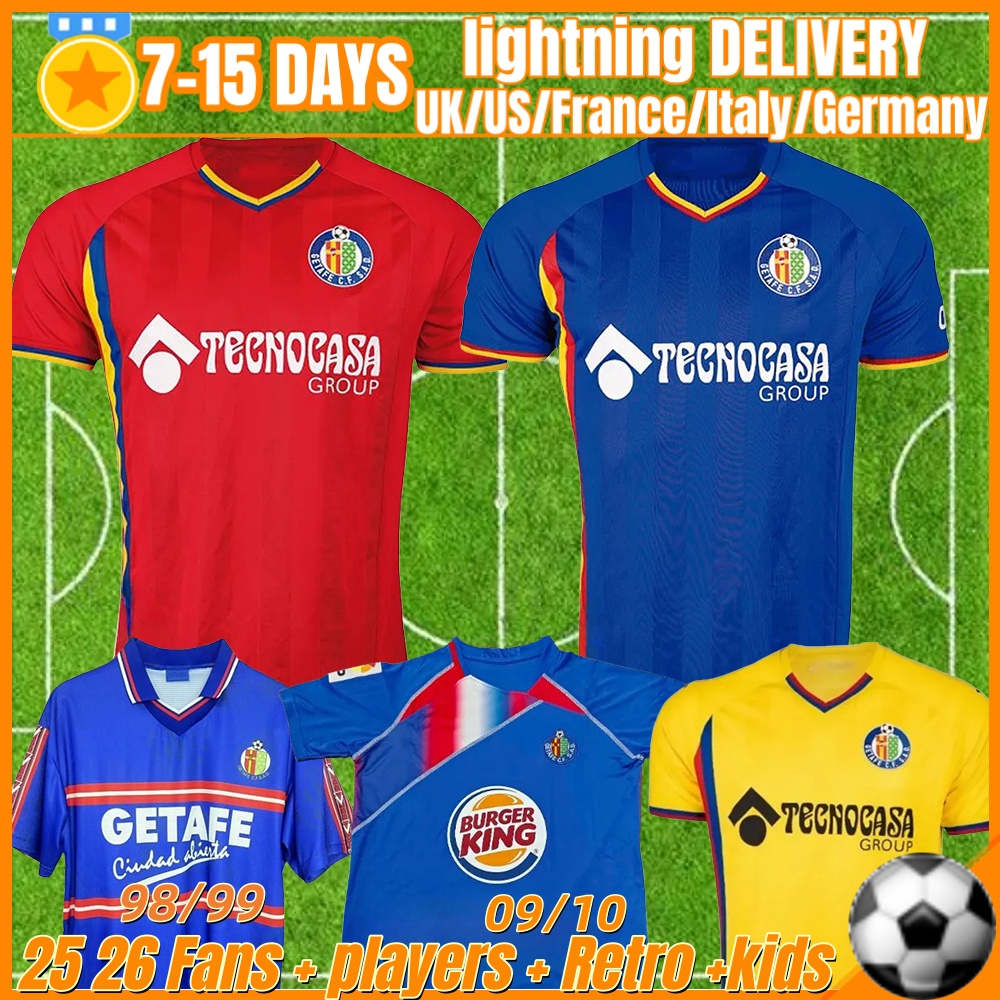 25 26 Getafe FC Soccer Jerseys Mayoral LATASA ENES UNAL GREENWOOD Jaime Mata Unal ALENA MAKSIMOVIC Arambarri Milla Jose Angel 2025 98 99 09 10 Home Mens Football Shirts