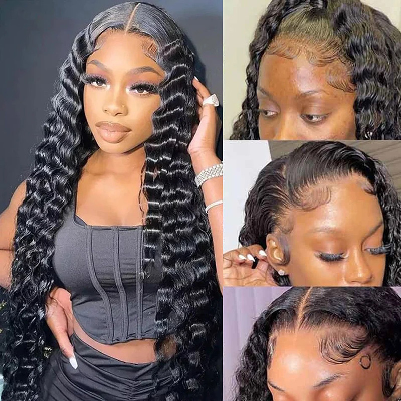 Luxurious Full Head Covering 250% Density Brazilian Lashy Wave Curly Wig Ideal for Everyday Wear j8