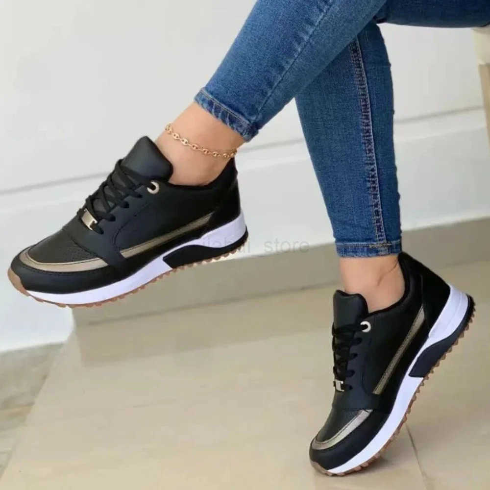 Women Casual Sneakers Summer New Fashion Breathable Mesh Lace Up Sports Shoes for Women Platform Ladies Walking Ladies Shoes M250818