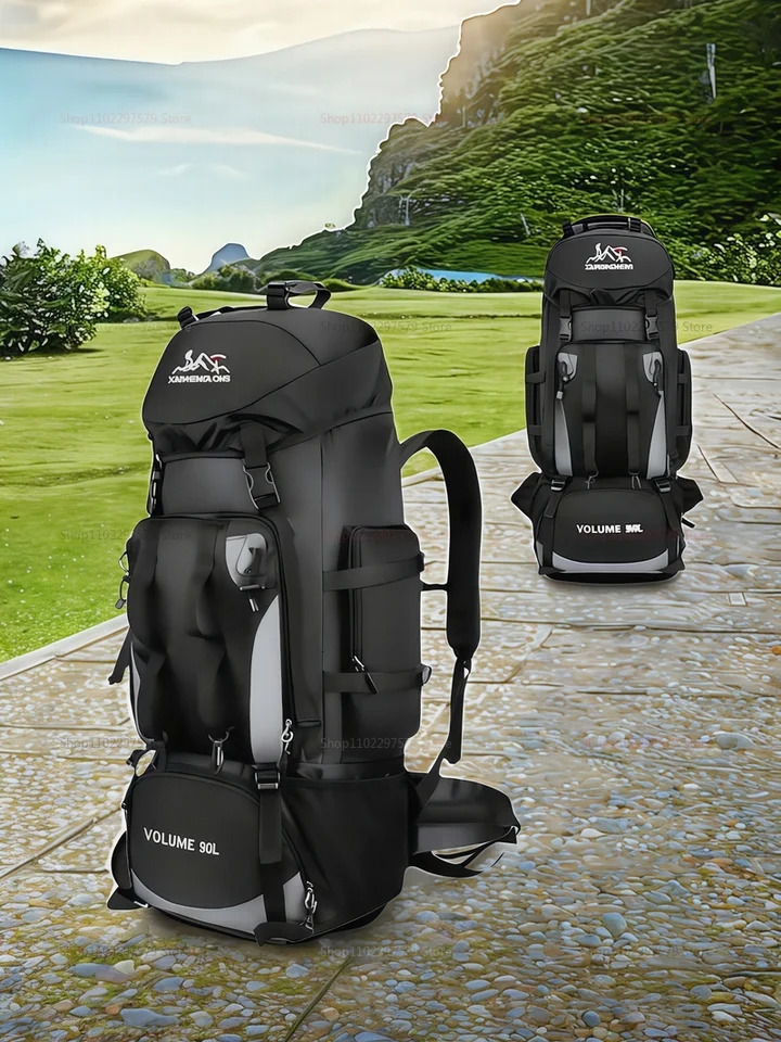 90L Waterproof Hiking Backpack Camping Trekking Rucksack Large Capacity Travel Outdoor Sports Gear Bag for Adventures 250818 - view 3