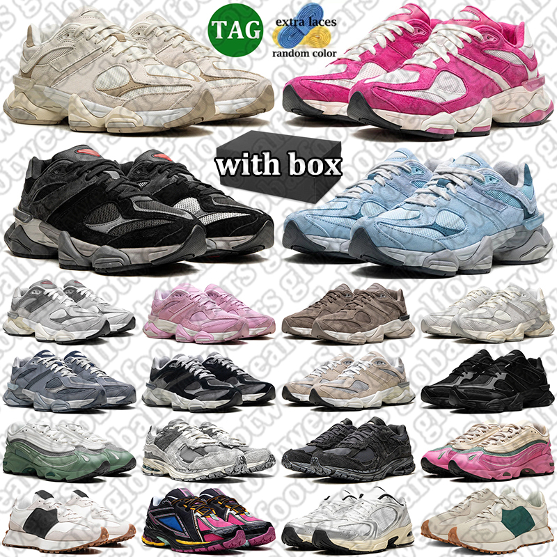 Free shipping with box men women new running shoes designer sneakers triple black white pink brown mens womens outdoor newXbalance9060 sports trainers