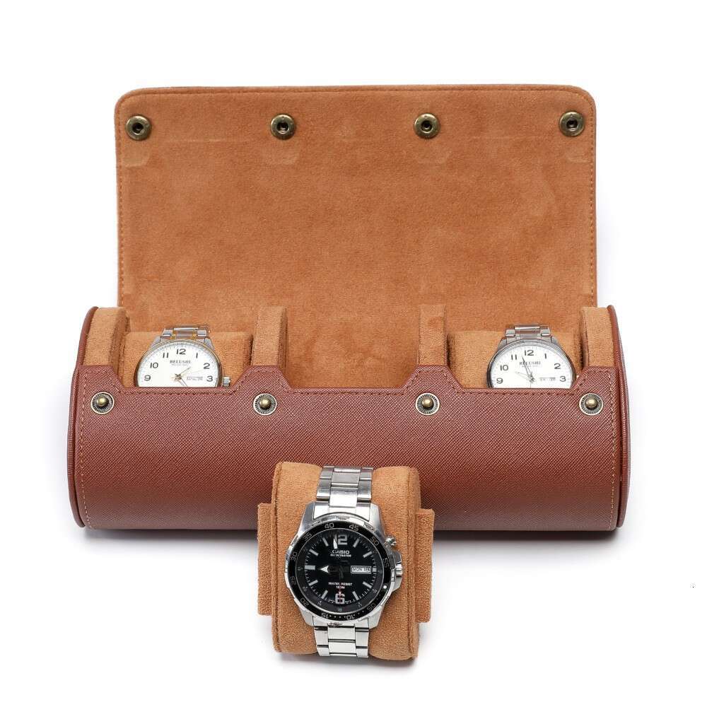 Card High-End Genuine Feel Leather 1/2/3 Slot Watch Storage Jewelry Box