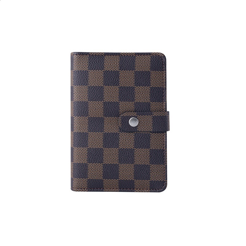 A7 Loose-leaf Notebook High-end Grid Notebook Checkerboard Pattern Mini Notebook Planner Diary 250818