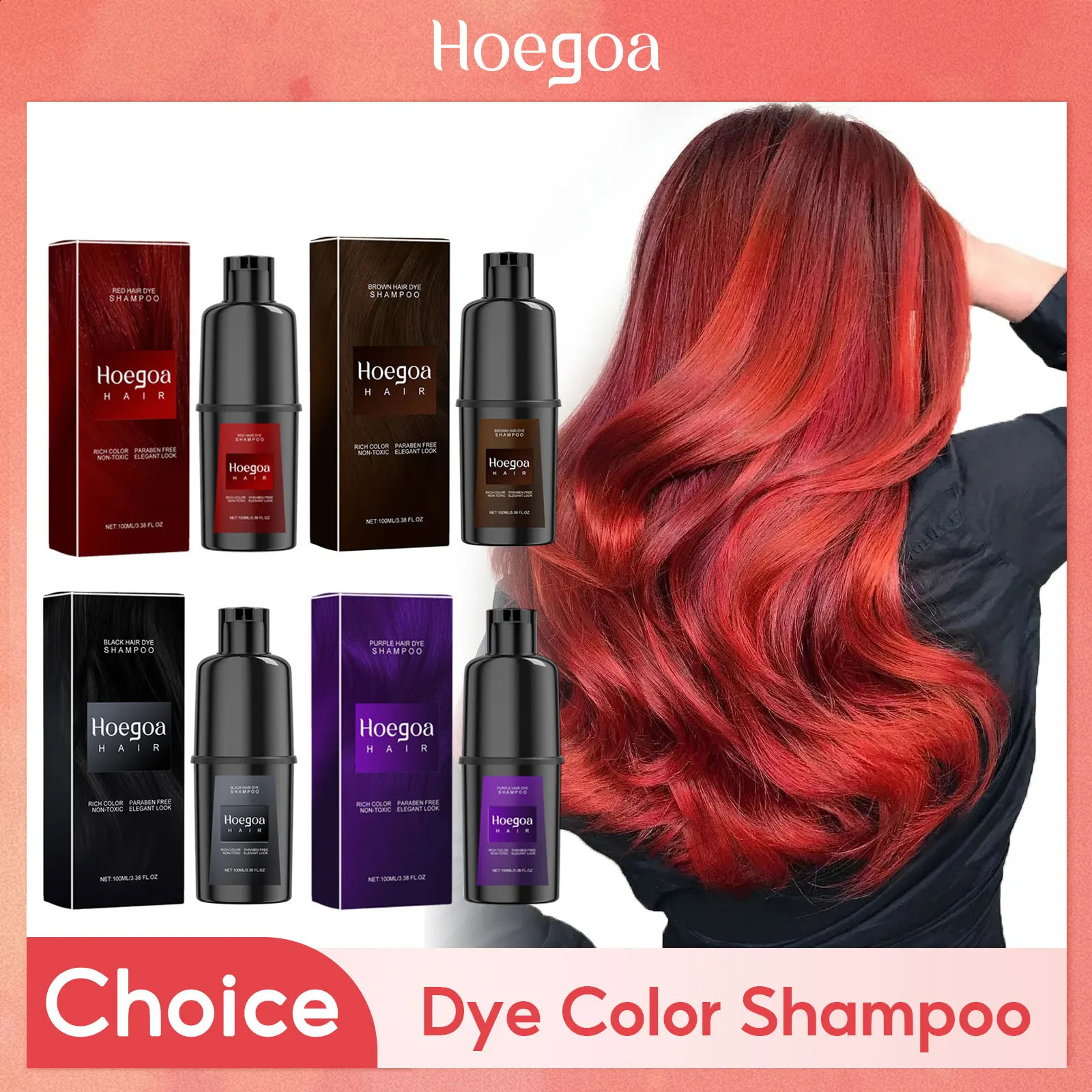 Instant Dye Shampoo DIY Hair Dye Natural Black Color Gray White Hair Non-Irritating Hair Coloring Shampoo For Men Women 250812