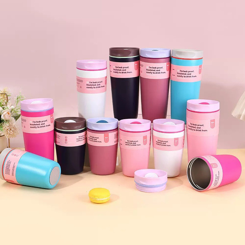 2025 NEW 12oz 20 oz owala SmoothSip Slider Insulated Stainless Steel Coffee Tumbler Reusable Iced Coffee Cup Hot Coffee Travel Mug BPA Free 12 oz 20 oz Tumblers