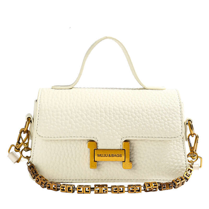 Lock Buckle for Women 2025 New Multi-layer Small Square Single Shoulder Handheld Lychee Designer Pattern Crossbody Bags Bag Luxury