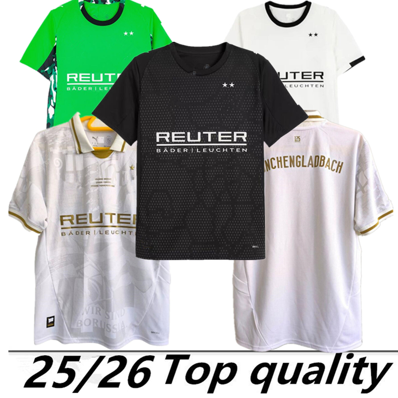 2025 125-Year Anniversar Kit Monchengladbach soccer Jerseys 25 26 home ELVEDI PLEA ZAKARIA NEUHAUS GINTER THURAM MEN KIDS KIT foootball shirts