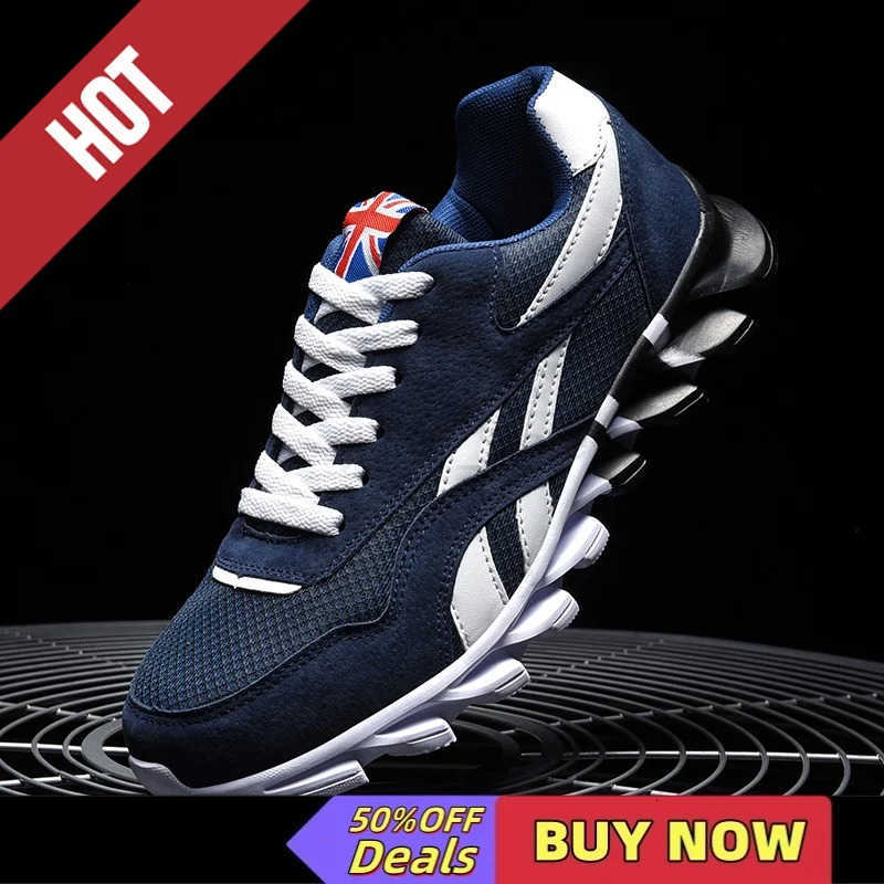 Trend Size 46 47 48 Mens Wear-resistant Cushioning Thick-soled Fitness Sneakers Outdoor Breathable Running Shoes for Men M250818