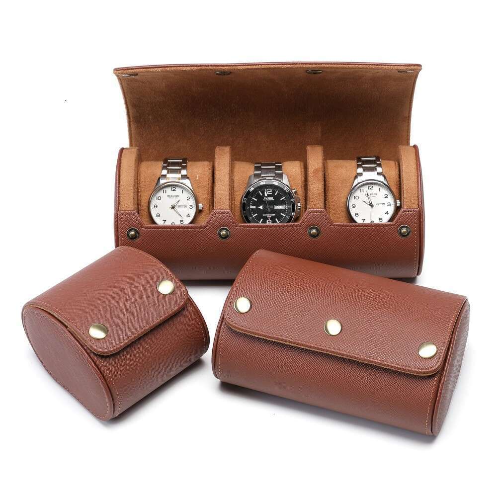 Card High-End Genuine Feel Leather 1/2/3 Slot Watch Storage Jewelry Box