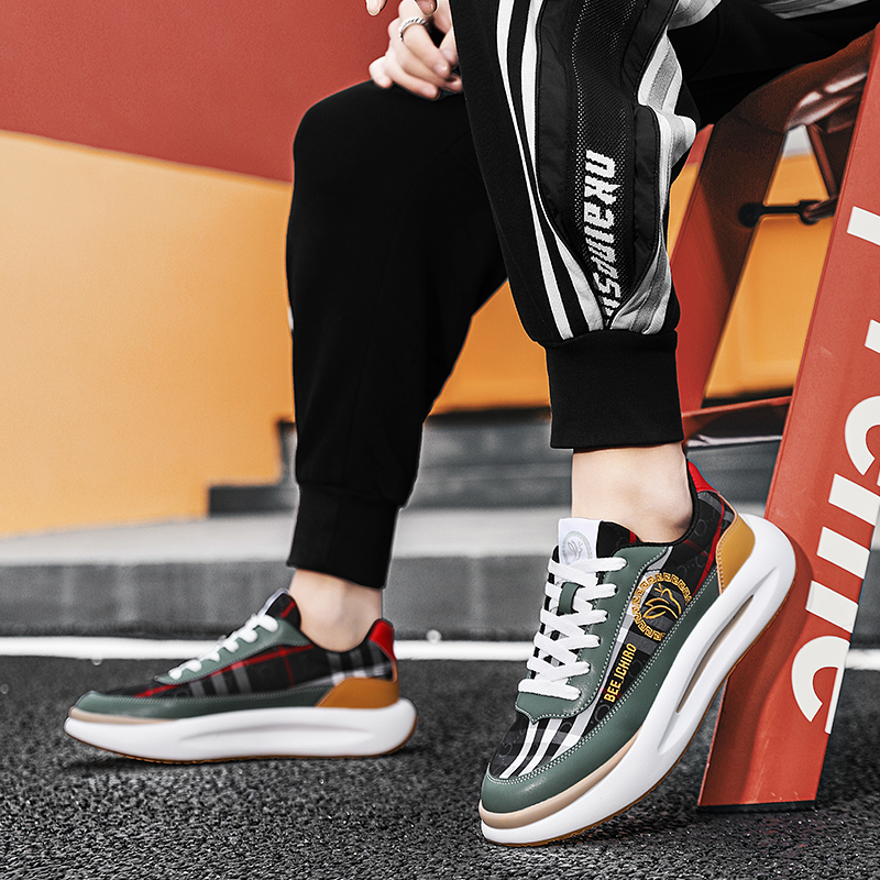 Men's shoes dad shoes 2025 new men's casual shoes light luxury explosive models spring and summer breathable sports fabric