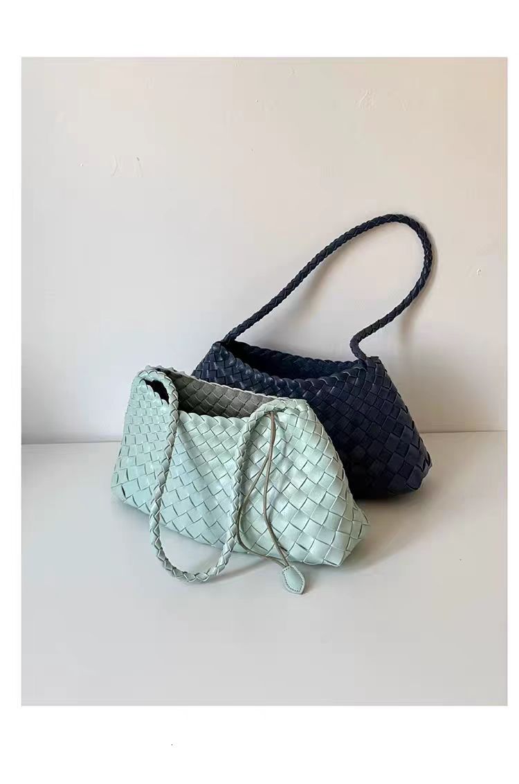 Designer Luxury Bag Bag Handwoven Dumpling Bag For Women 2025 New Niche Vintage Underarm Bag Single Shoulder Handbag Basket Bag
