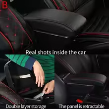 For Mahindra Armrest Box Universal Car Central Armrest Storage Box cup holder ashtray modification accessories