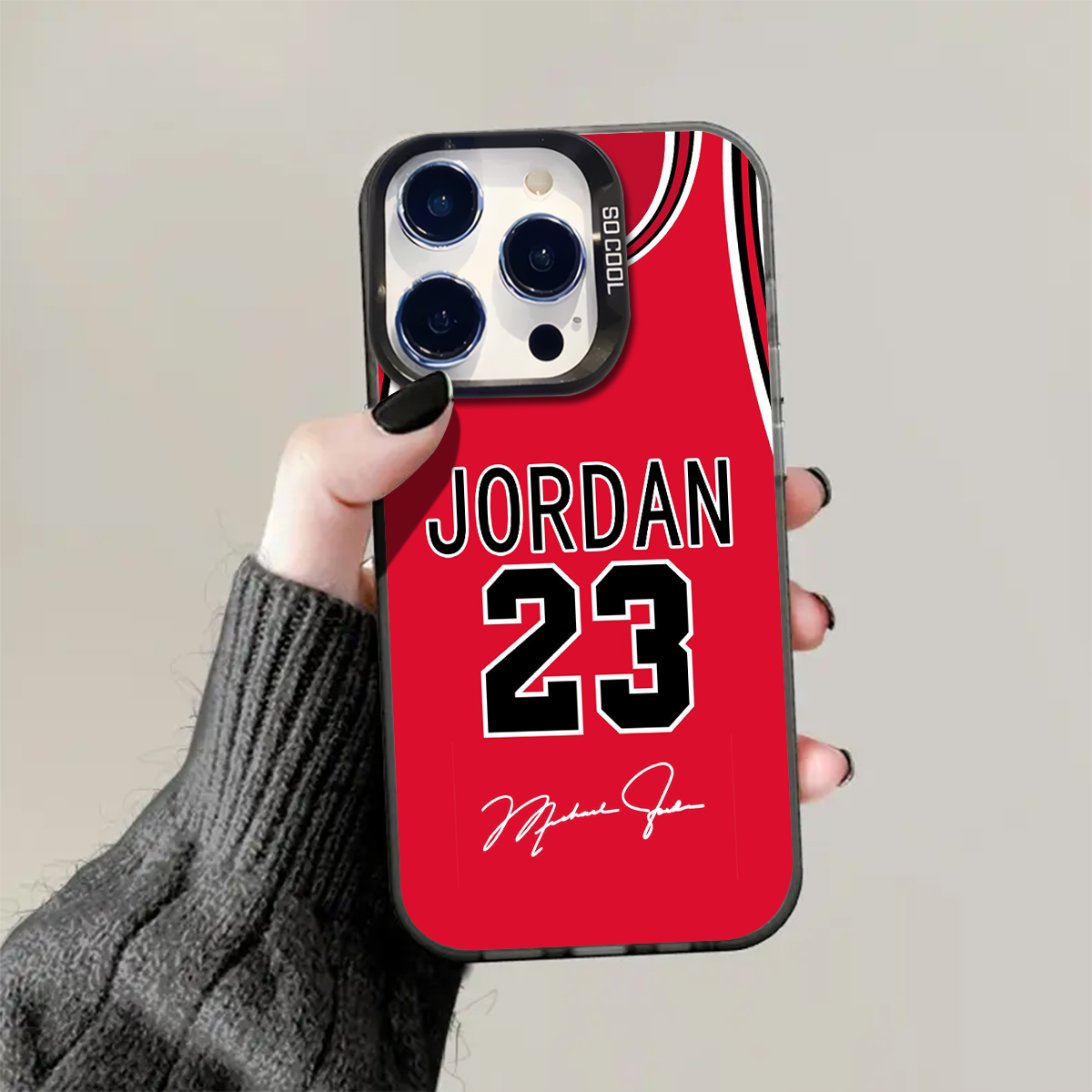 Jordan 23 Retro Print iPhone Case - Durable Protection Cover for All Series Models