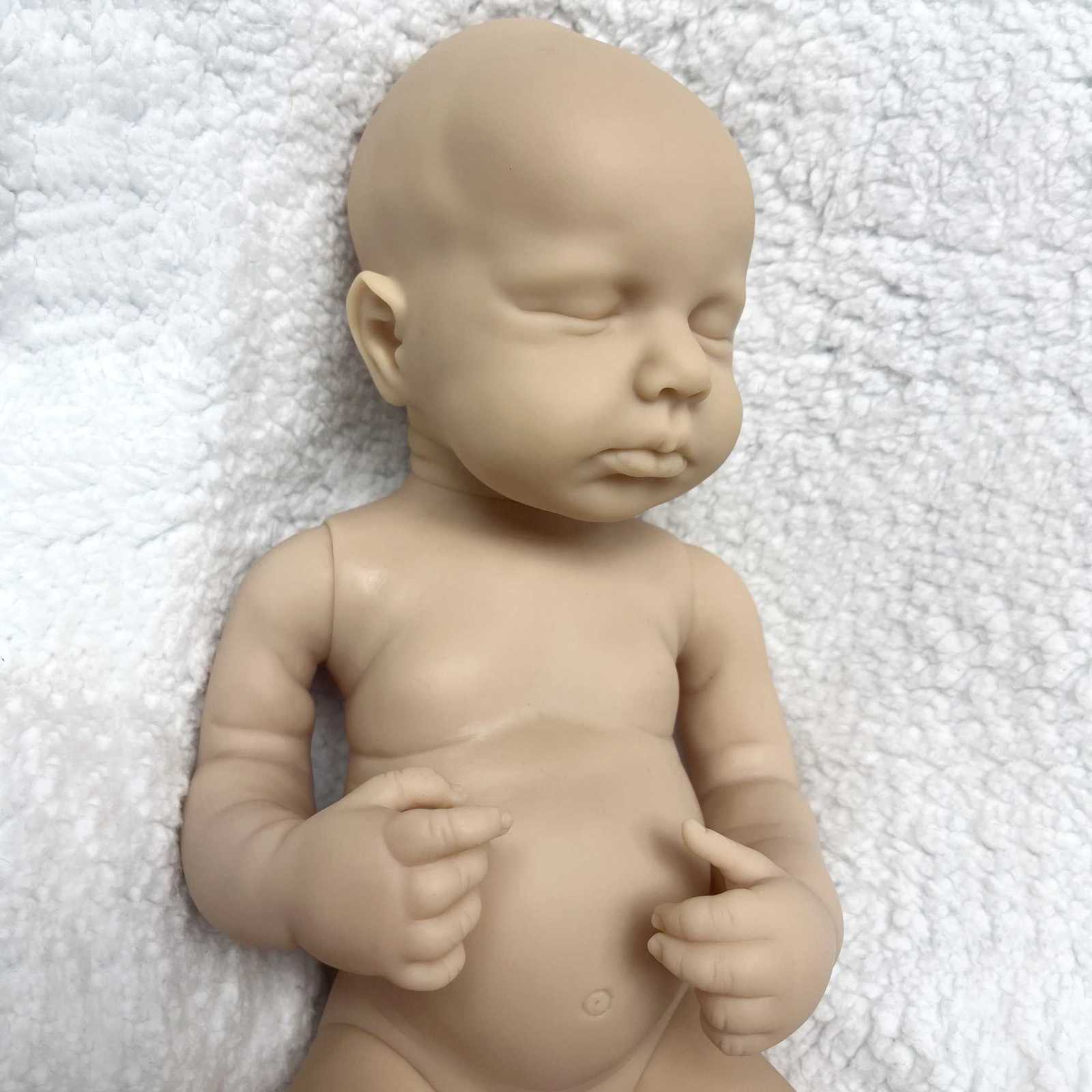 18 Inch Reborn Baby Kit Boy Doll Loulou Unpainted Waterproof Full Body Soft Vinyl Handmade Baby Toy Restic DIY Doll Z250818