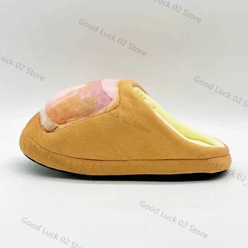 Creative Quirky Simulation Thumb Slippers Short Plush Funny He Couple Shoes Men and Women Winter Thick Warm He Shoes Y250818