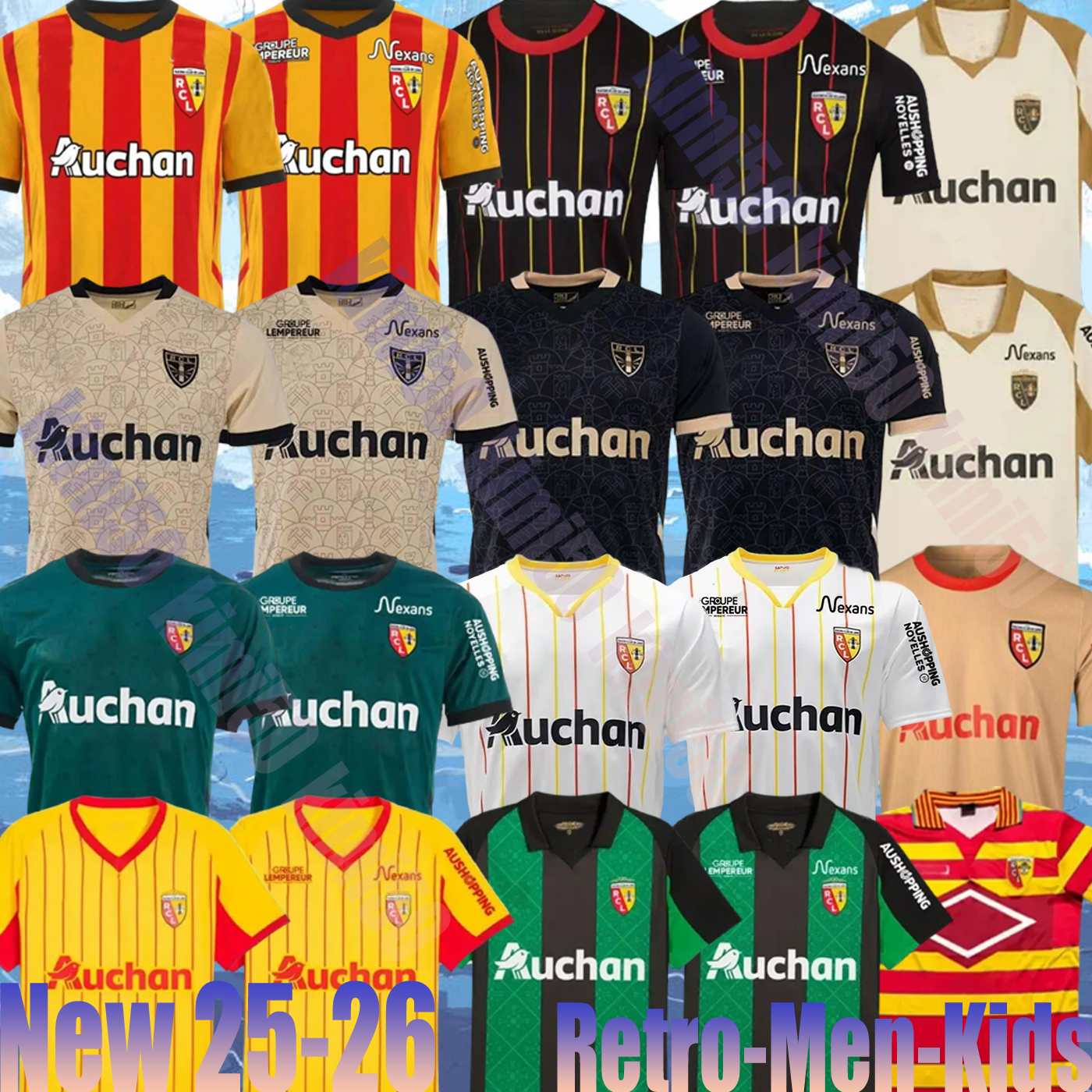 3XL 4XL 97 98 24 25 maillot Lens RC soccer jerseys 1997 1998 GANAGO CAHUZAC PEREZ GRADIT FORTES 2024 LENS MAURICIO KAKUTA jersey Men kids socks full sets Football Shirts