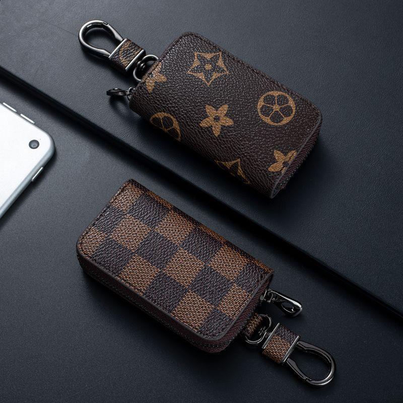 Car Key Protective Case Key Bag Mens Compact Ultra-Small Multi-Functional High-End Leather Case Large Capacity Car Key 250818