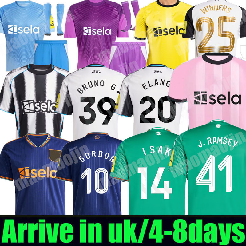 25 26 ISAK newcastl e soccer jerseys Elanga CARABAO CUP FINAL Special burn 2025 2026 BARNES BRUNO G. Gordon MURPHY TONALI Football Shirt Home THIAW fans Player home away