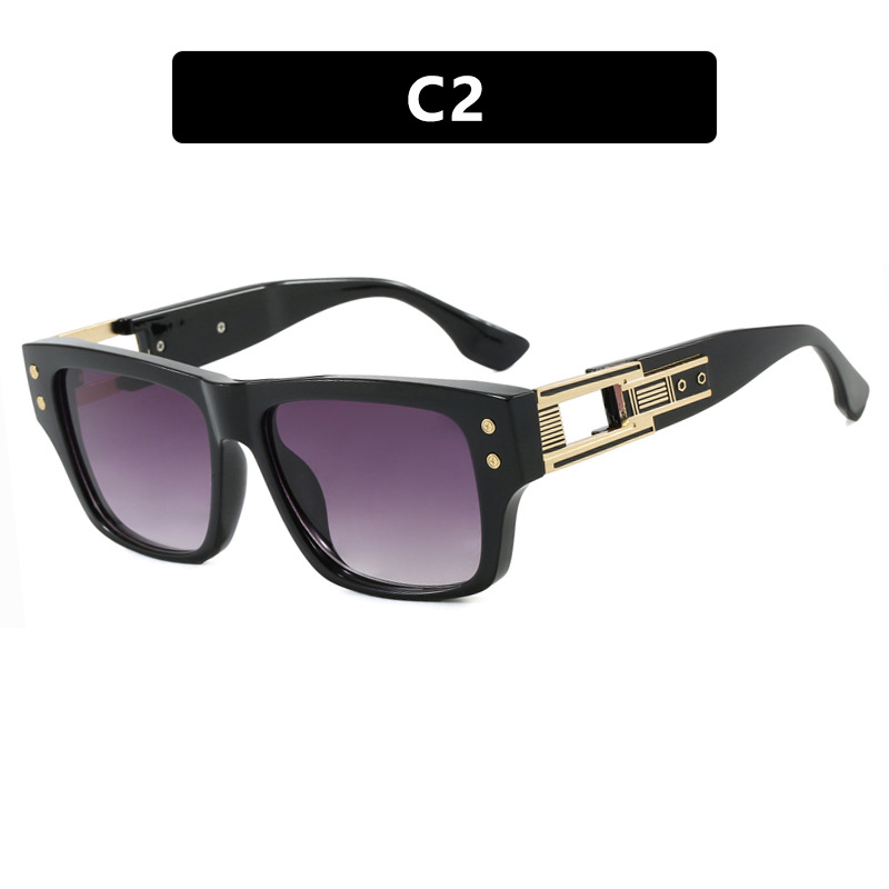 2025 Luxury Street Square Sunglasses Over sized Flat Top Driving Shades Retro Euro UV400 Eye wear for Women Men