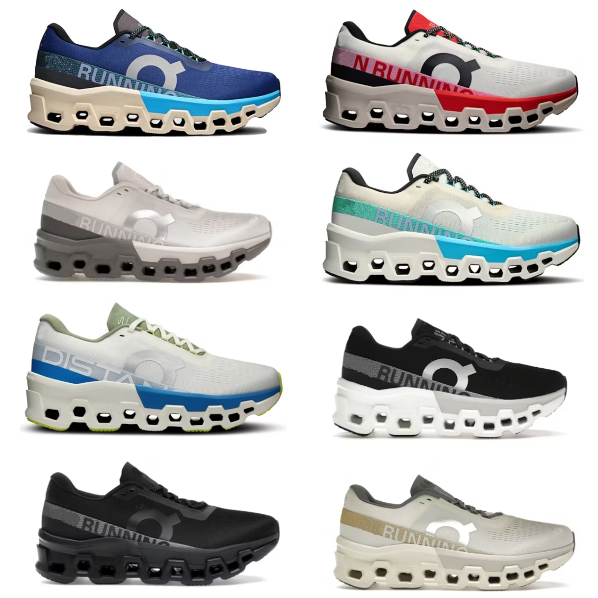 Oversized size US11 US12 OnRunning Cloudmonsters 2 Ivory Silver Red Casual Shoes men women Cream Horizon Cream Ice Black White Frost sneakers Outdoor Shoes US5-US12