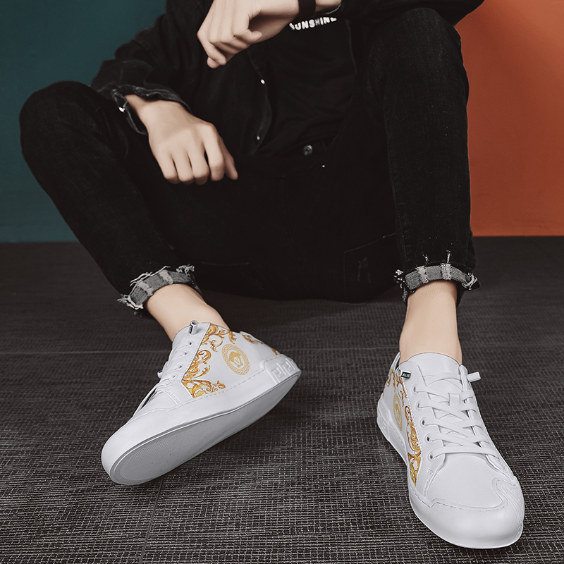 Trendy Summer Collection: Luxury White Athletic Shoes with Elegance by Top Male Apparel Line