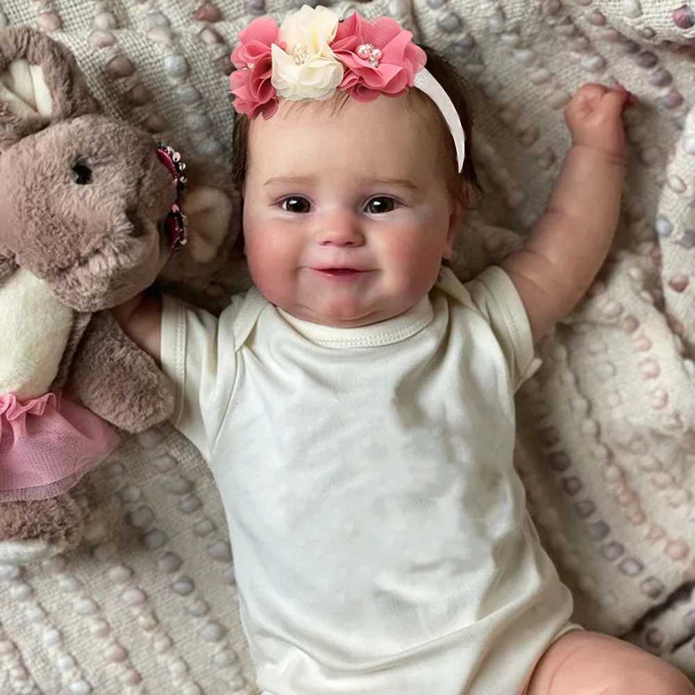 50CM Full Body Silicone Waterproof Reborn Doll Maddie Handmade Hair Visible Veins Lifelike 3D Skin Tone Toy Gift W250818 - view 3