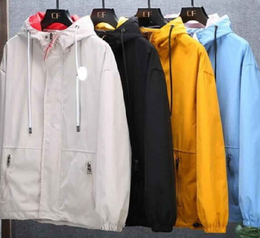 Autumn designer Jacket Men/Women embroidered Outdoor Windproof Hooded Windbreaker Coats 8XL