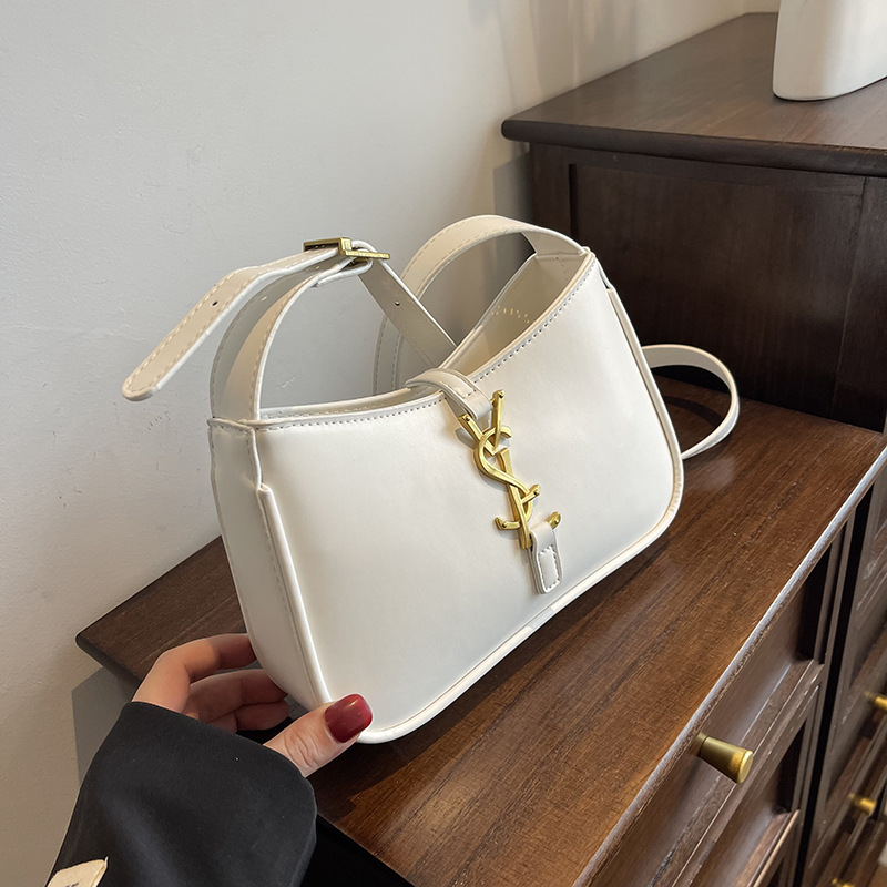 2025 Hot Free shipping designer bags for womens Shoulder white pink green khaki brown New versatile and minimalist baguette shoulder crossbody handbag