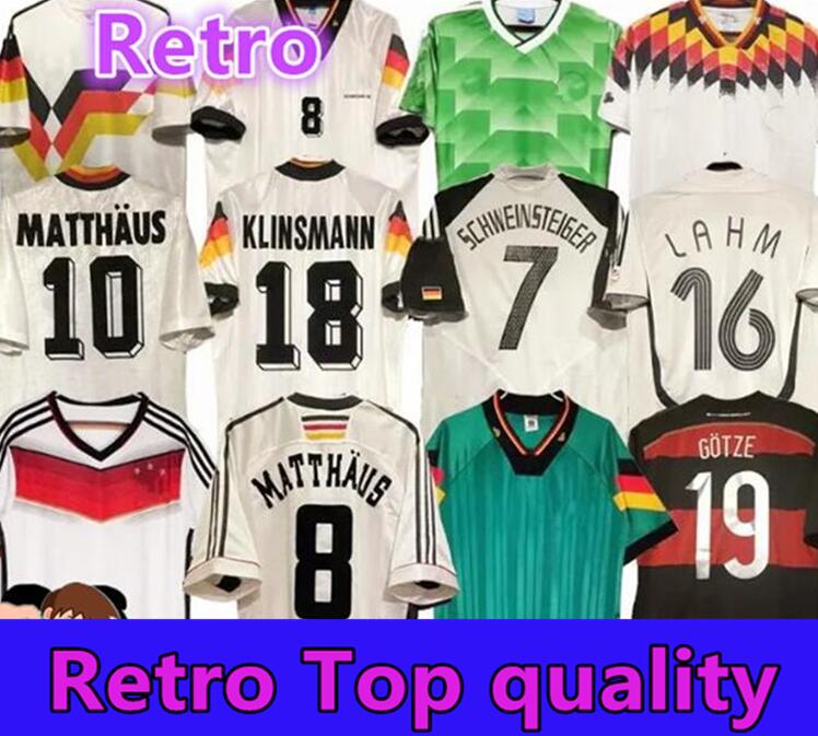 1990 1998 1988 1996 GermanyS Retro Littbarski BALLACK Soccer Jersey KLINSMANN 2006 2014 shirts KALKBRENNER 1996 2004 Matthaus Hassler Bierhoff KLOSE14