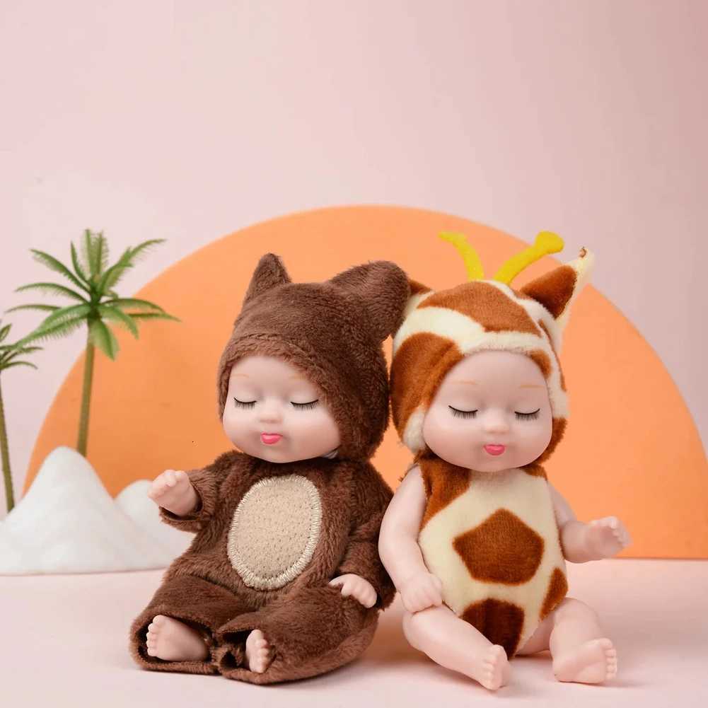 6Pcs Reborn Doll Kit Toy Simulation Princess Dolls Toy Mini Cute Sleeping Baby with Clothes Accessories Birthday Gift for Kids Z250818