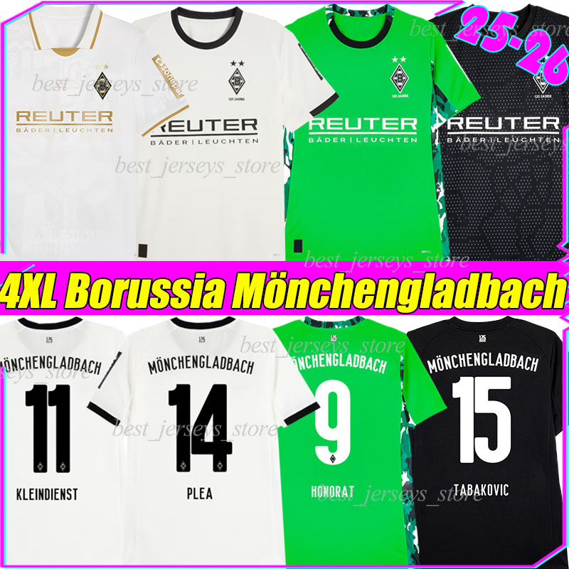 4XL 25/26 Borussia Monchengladbach soccer jerseys KLEINDIENST PLEA HONORAT HACK THURAM ITAKURA STOGER REITZ NGOUMOUmen kids Kits socks sets foootball shirts 2025
