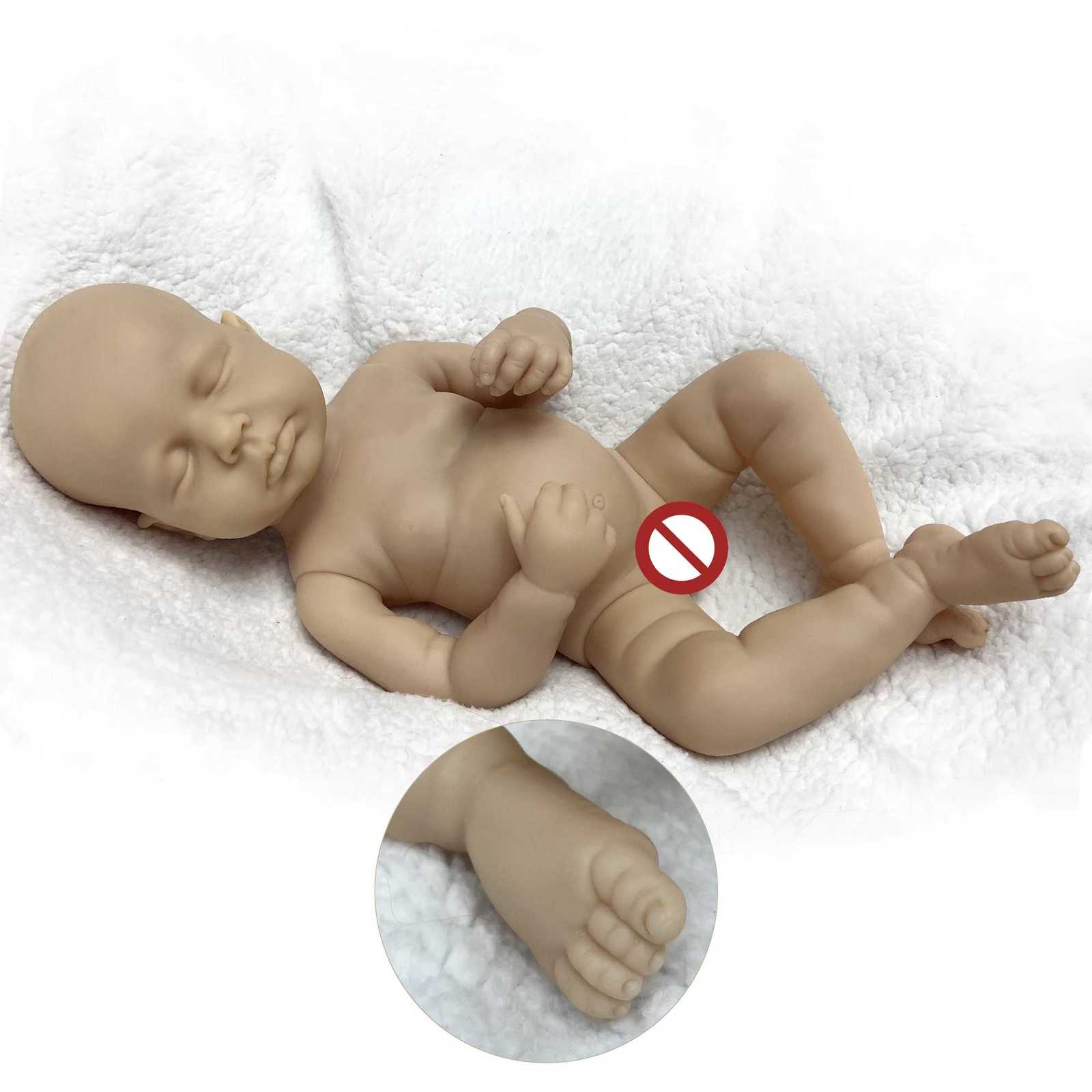 18 Inch Reborn Baby Kit Boy Doll Loulou Unpainted Waterproof Full Body Soft Vinyl Handmade Baby Toy Restic DIY Doll Z250818