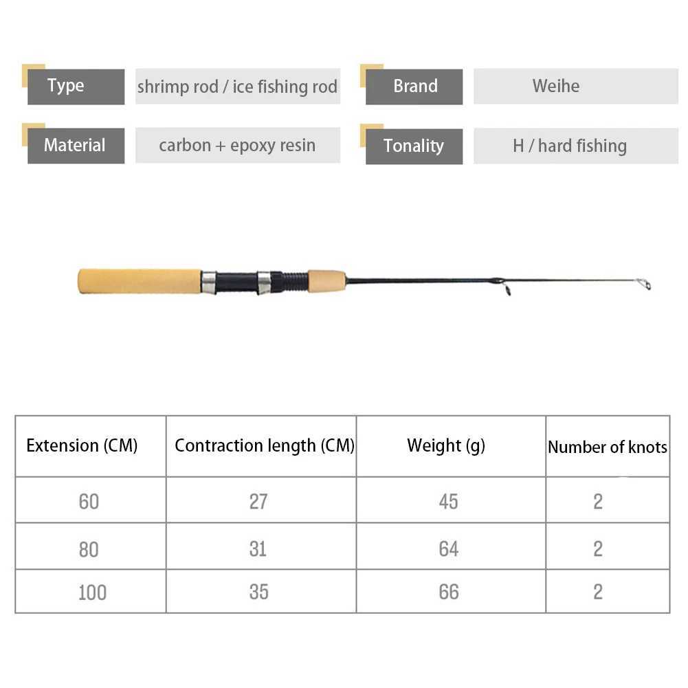 Portable Ice Fishing Rod with Fishing Reel Outdoor Angling Winter Fishing Pole Y2508