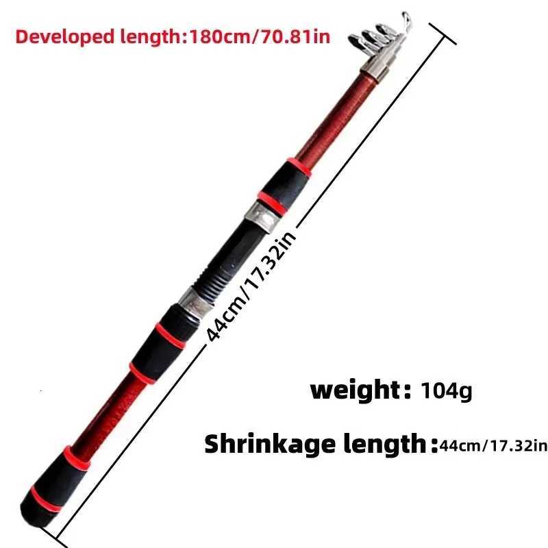 Fishing Pole Set Full Kits With Telescopic Fishing Rod And Spinning Reel Baits Hooks Travel Pole Set Y250818