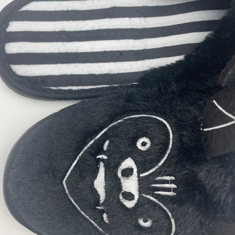 Highland Cow Halloween Bat Plus New Winter Warm Soft House Slippers for Men Indoor He Cotton Shoes for Adults Gift Y250818