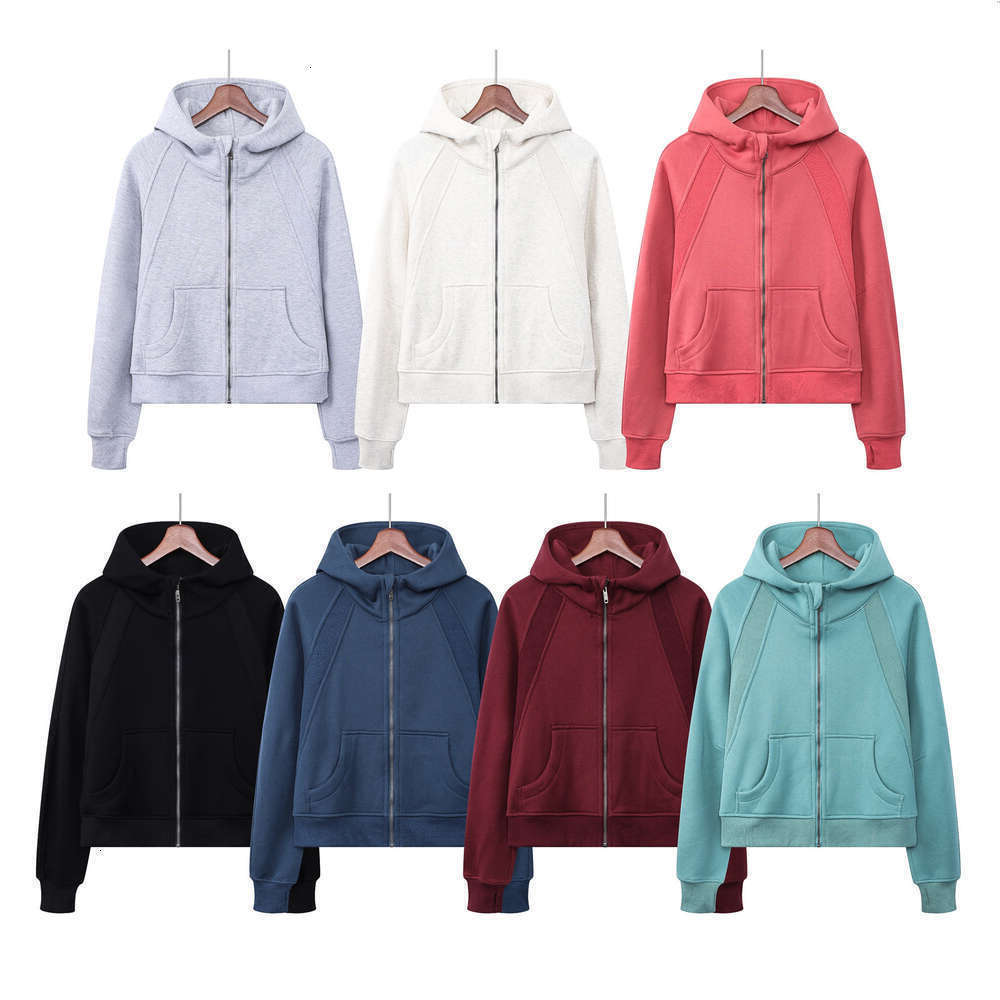 Womens Yoga luluness lemonlies Scuba Hoodie luluness lemonlies Jackets Hoodys Sports Half Zipper luluness lemonlies sets Designers designer Sweater Loose Casual