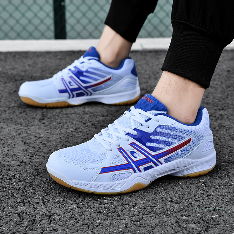 Casual badminton shoes for men and women same style for sports training shock absorption comfortable wear resistant non slip fashionable and versatile