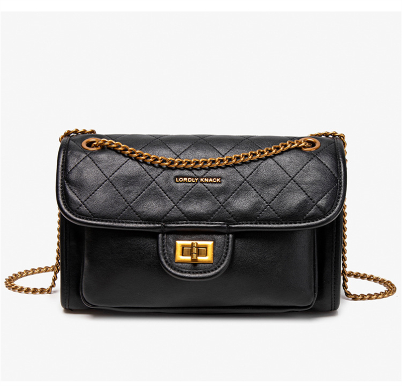 LORDLY KNACK designer bag light luxury genuine soft leather flap bag star casual high-quality vintage shoulder bag for woman