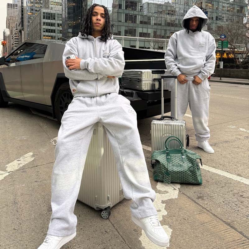 hoodie NOFS Patch Embroidery Fashion Trendy Loose Y2K Hip Hop Streetwear Unisex Sweatshirt and Sweatpants