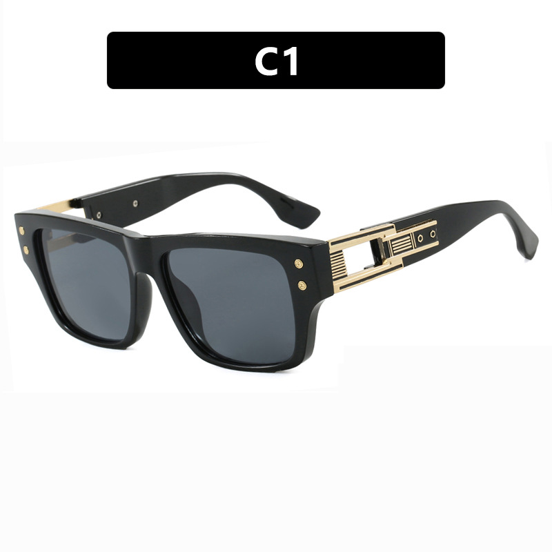 2025 Luxury Street Square Sunglasses Over sized Flat Top Driving Shades Retro Euro UV400 Eye wear for Women Men